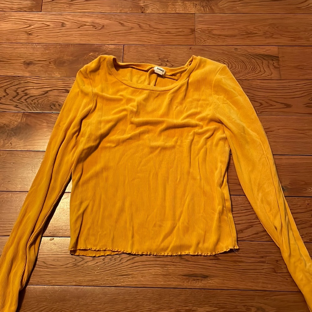 Yellow crop top